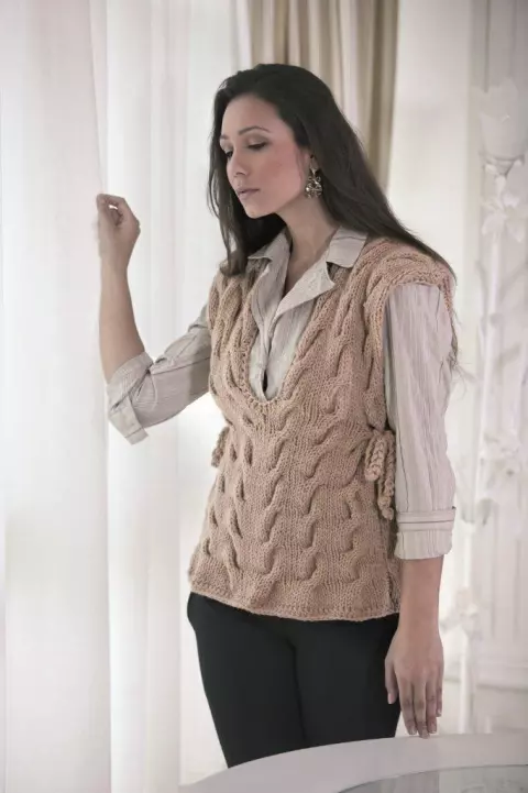 Colete Feminino Bege