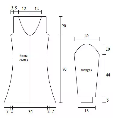 Vestido Branco com Babado