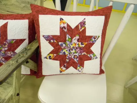 Almofada Estrela de Oito Pontas
