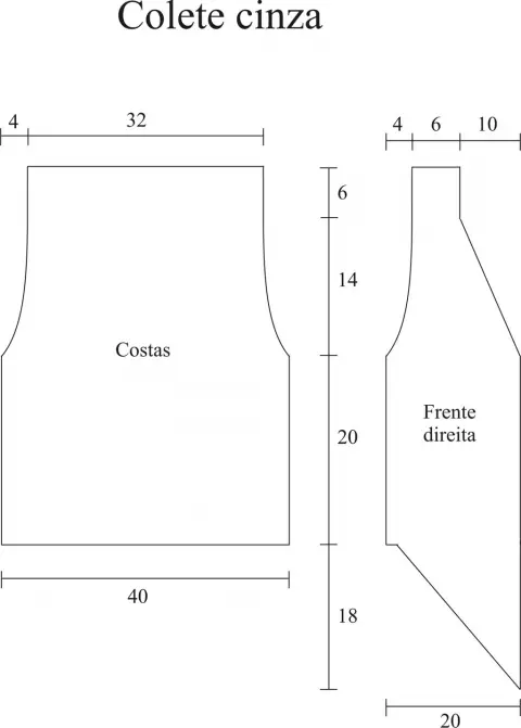 Colete Cinza