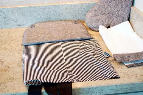 Conjunto Avental Papai Patchwork