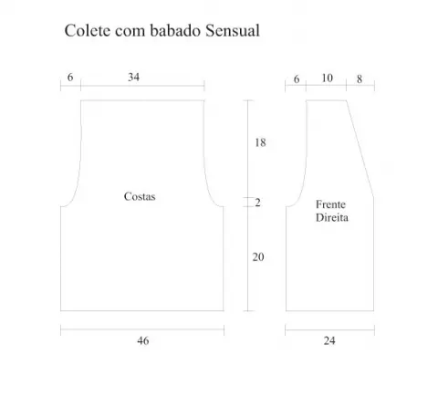 Casaco Babados