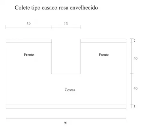 Casaco Rosa Envelhecido