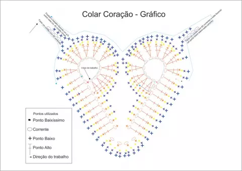 Colar coração