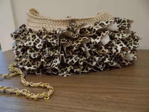 Bolsa Couro Animal Print