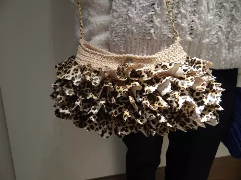 Bolsa Couro Animal Print