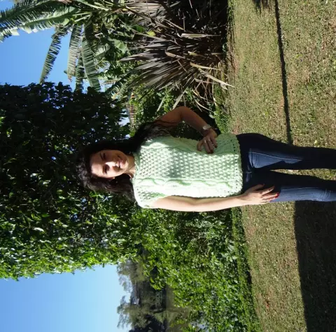 Blusa sem manga