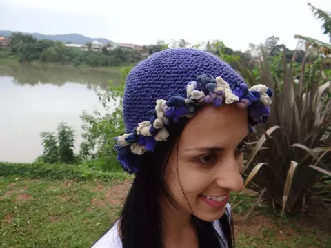 Conjunto Inverno Renda Gorro/Luva
