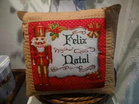 Mini Almofada Feliz Natal