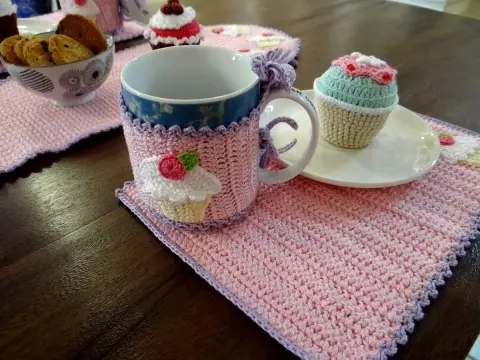 Conjunto de Mesa Cupcakes