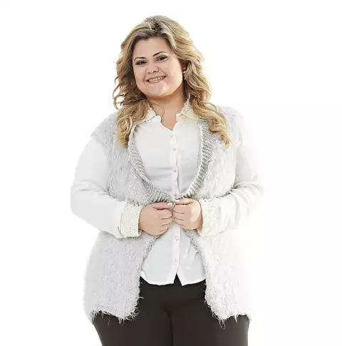 Plus Size - Colete Luxuoso