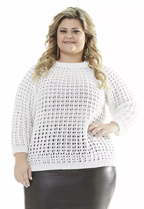 Plus Size - Blusa com Strass