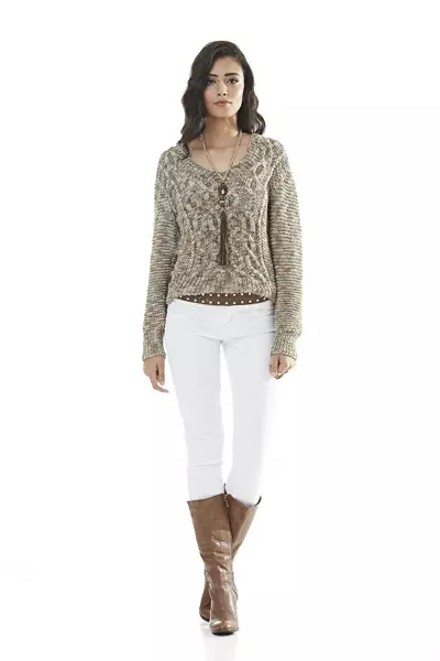 Blusa Jazz com Decote V