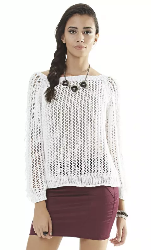 Blusa Branca com Pedrarias