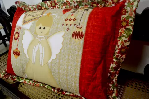 Natal - Capa Travesseiro Anjo