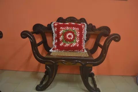 Natal - Almofada Vermelha Mesclada