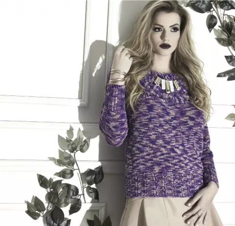 Blusa Mesclada Roxa Jazz