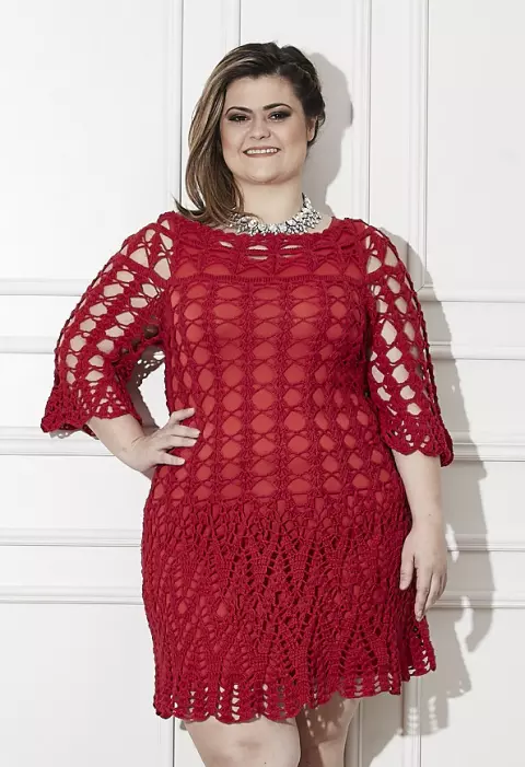Plus Size - Vestido Vermelho