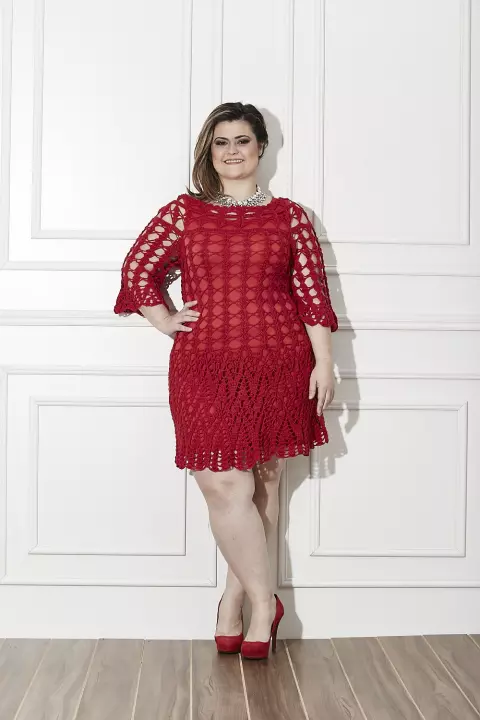 Plus Size - Vestido Vermelho