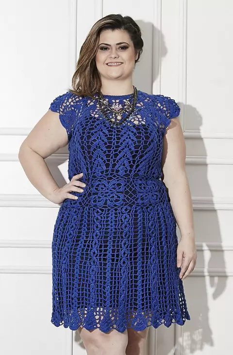 PLUS SIZE - Vestido Azul