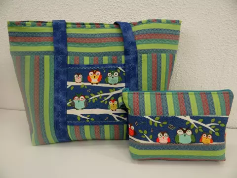 Bolsa e Necessaire Corujas