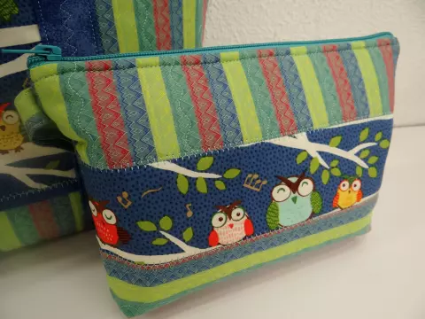 Bolsa e Necessaire Corujas