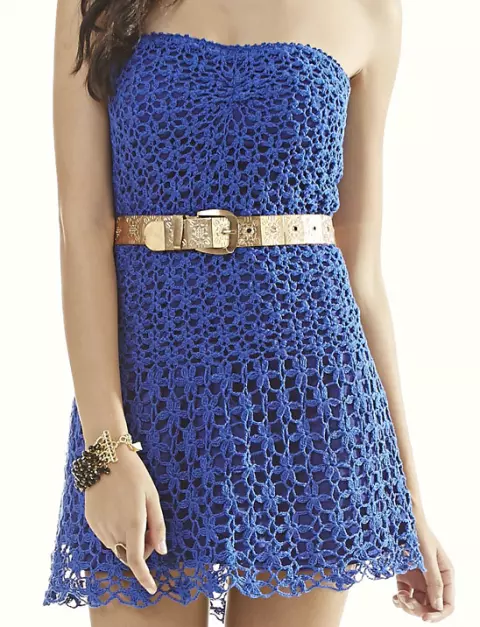 Vestido Tomara que Caia Azul