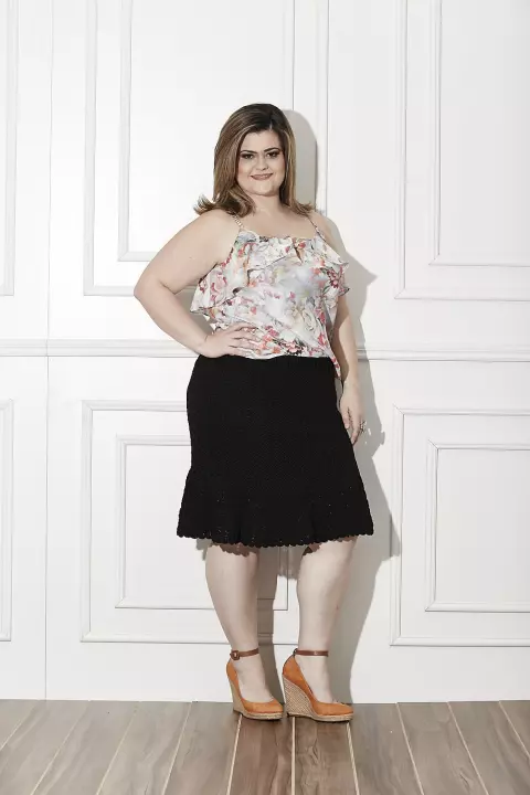 Plus Size - Saia Longuete