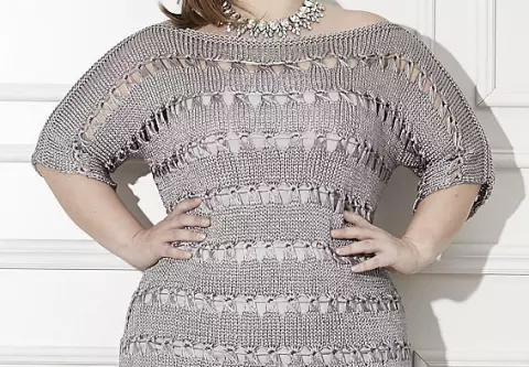 Plus Size - Vestido Prata
