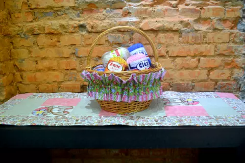 Trilho e Cesta de Páscoa