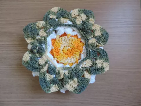 Flor de Crochê Mega Luxo's