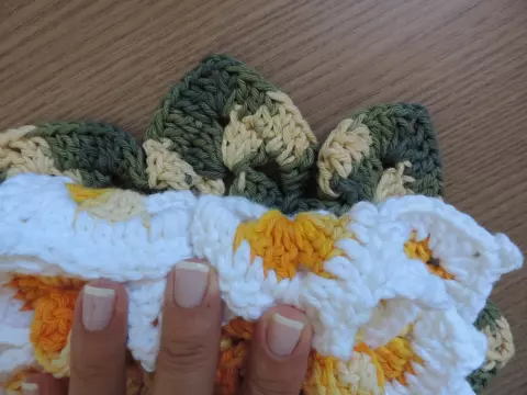 Flor de Crochê Mega Luxo's