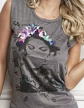 Regata Estampada Bordada