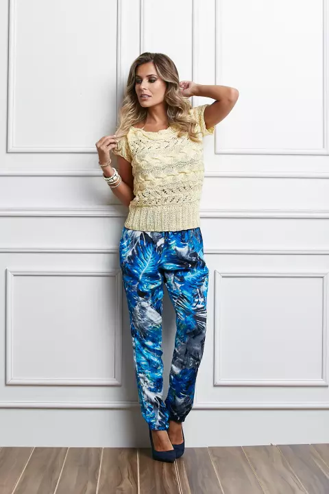Blusa Tricô Amarela