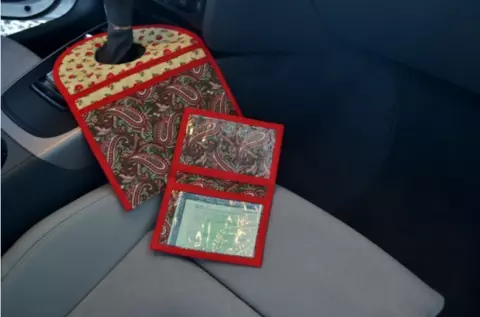 Lixeirinho para Carro e Porta Documentos