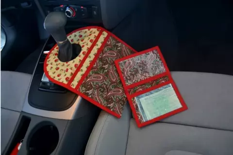 Lixeirinho para Carro e Porta Documentos