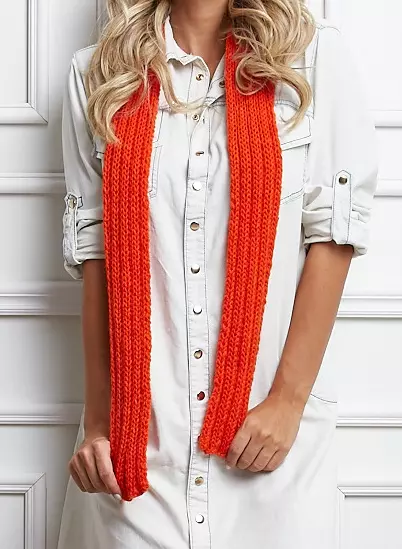 Conjunto Mollet Alaranjado - Gorro, Cachecol e Polainas