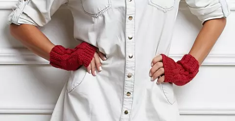 Conjunto Lã Seda - Gorro, Luvas e Polainas