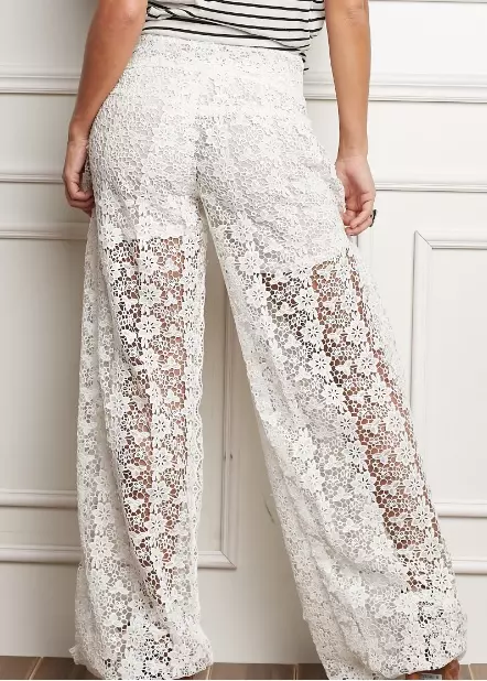 Calça Tecido Renda