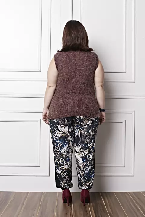 Plus Size - Colete Bordô
