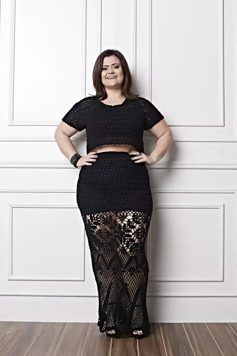 Plus Size - Conjunto Preto