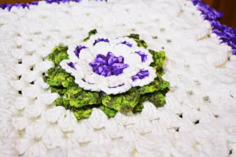 Almofada Flor Violeta