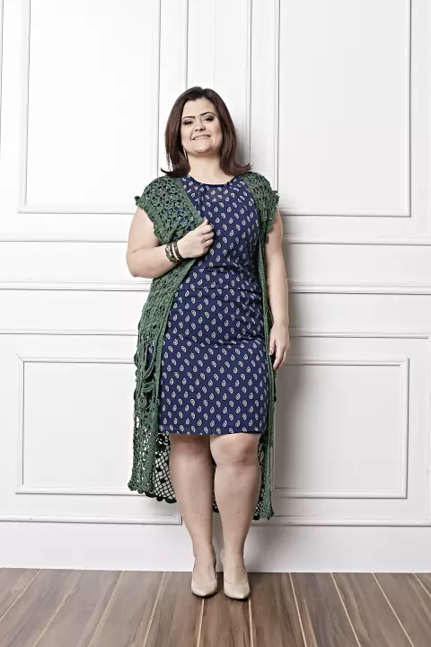 Plus Size - Quimono Verde