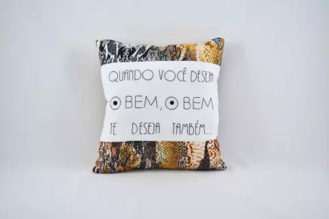 Almofadas Frases Bordadas