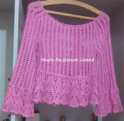 BLUSA CRCHÊ MODA PRAIA