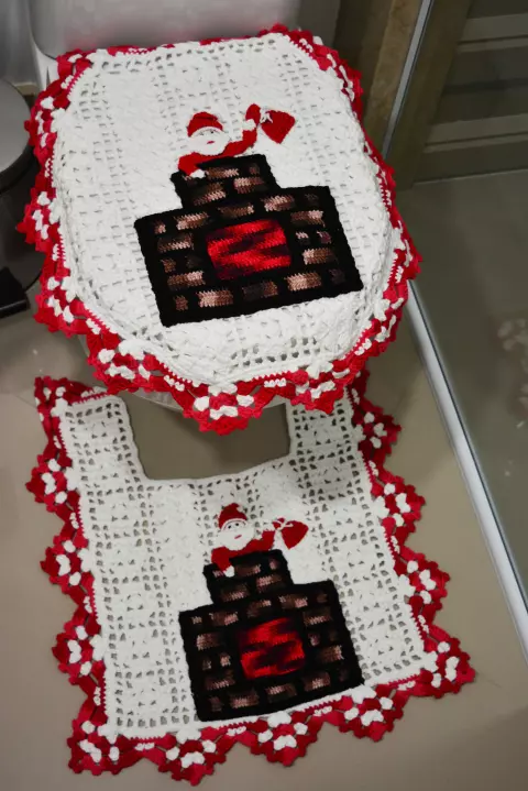 Jogo de Banheiro Papai Noel