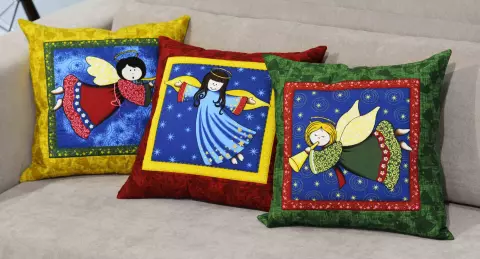 Capas de Almofada Anjos de Natal