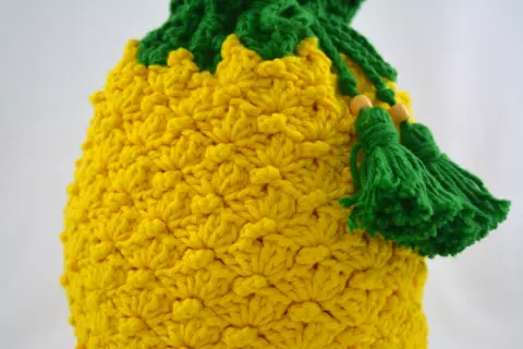 Bolsa de Crochê Abacaxi