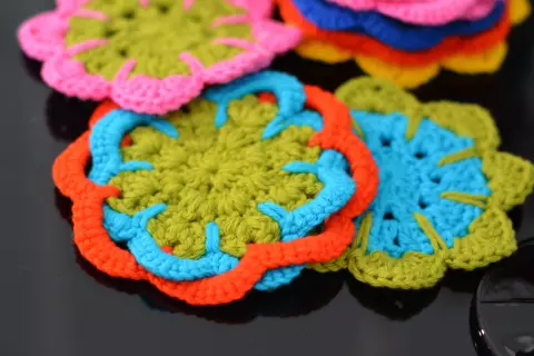 Porta Copo Flor Colorida