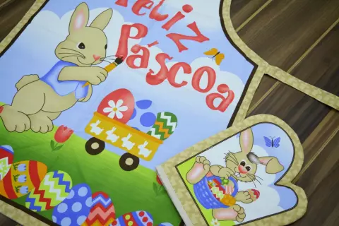 Avental e Luva Fácil Coelho